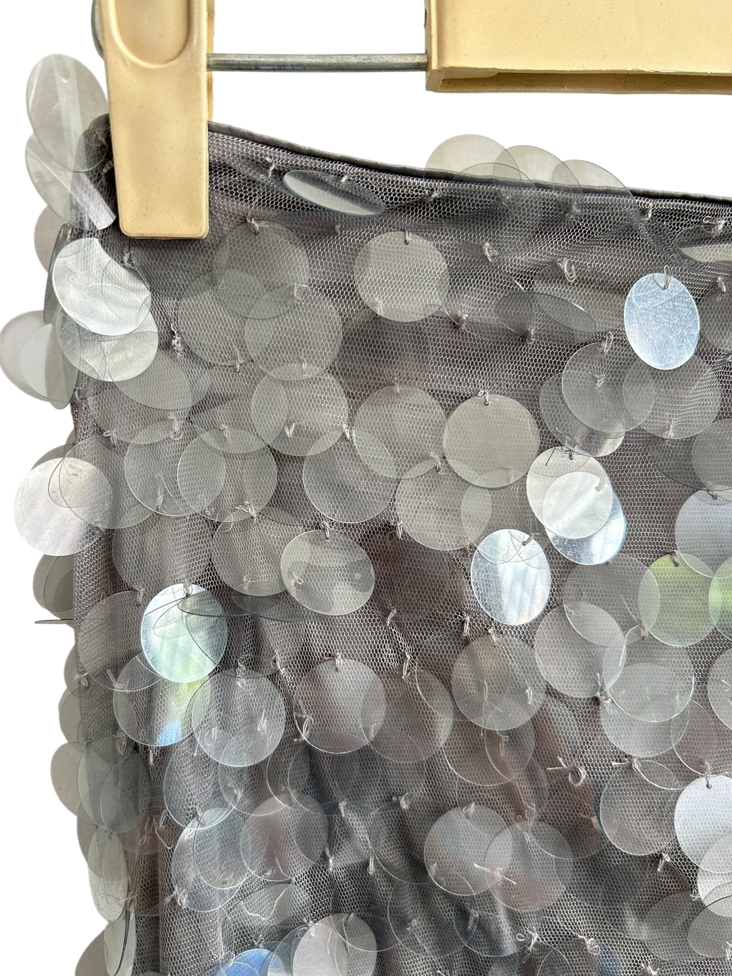 Grey Sequined Skirt