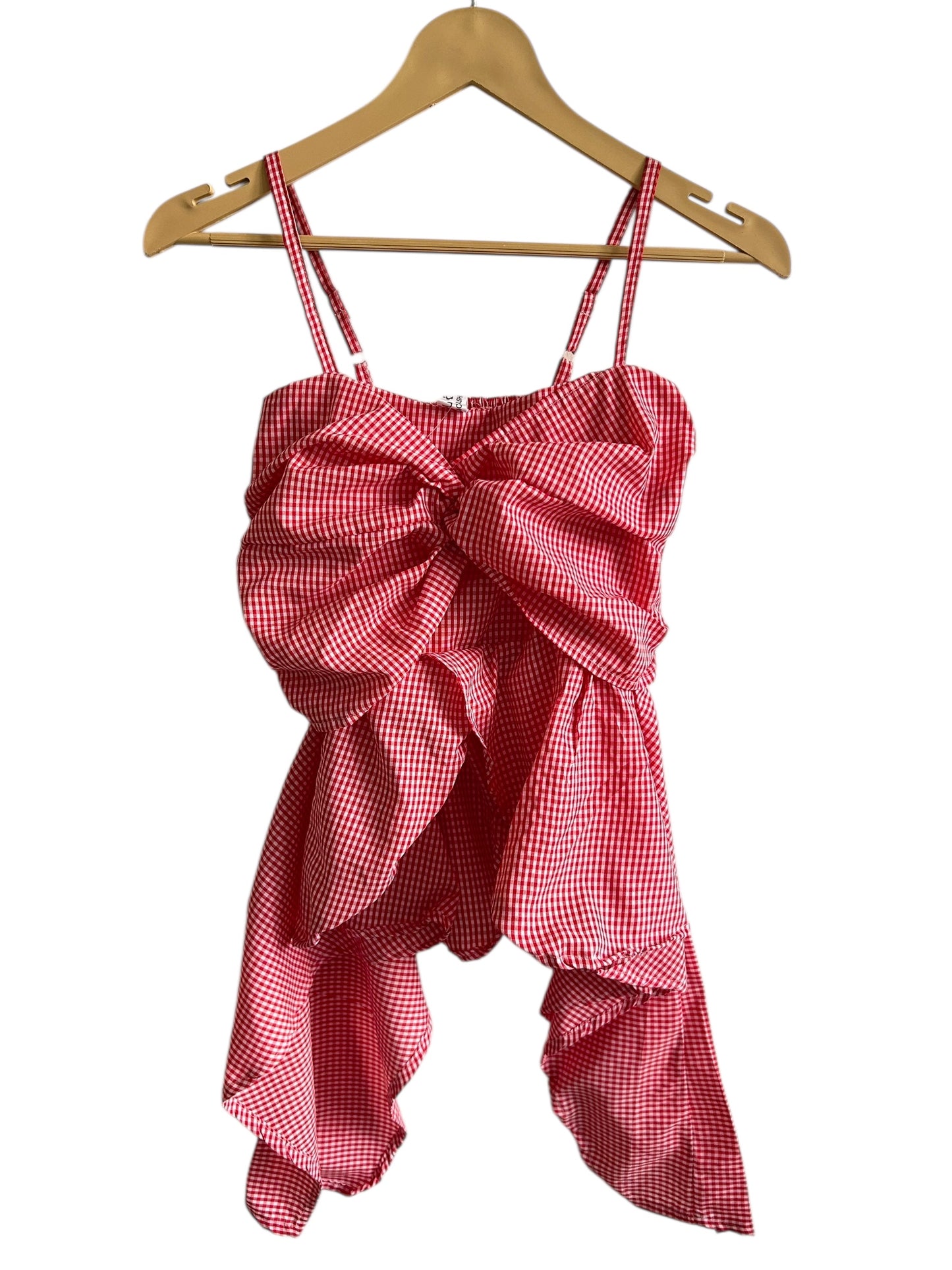 Gingham Red Top