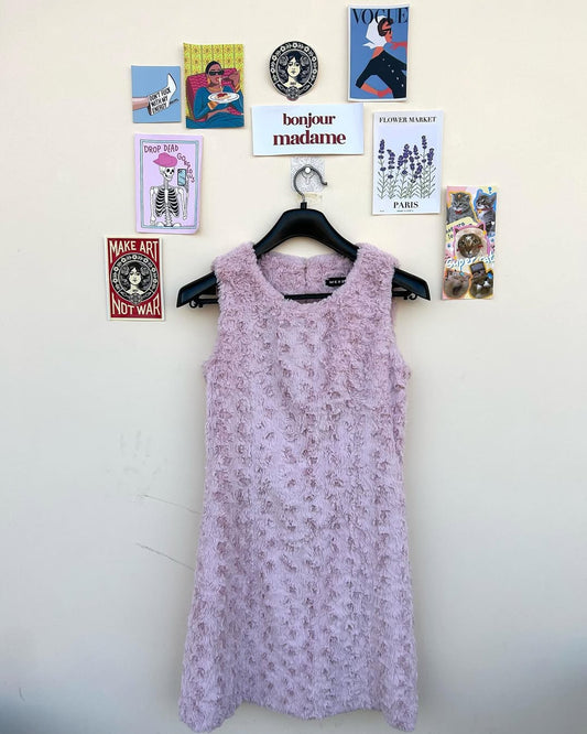 Pink Fur Dress