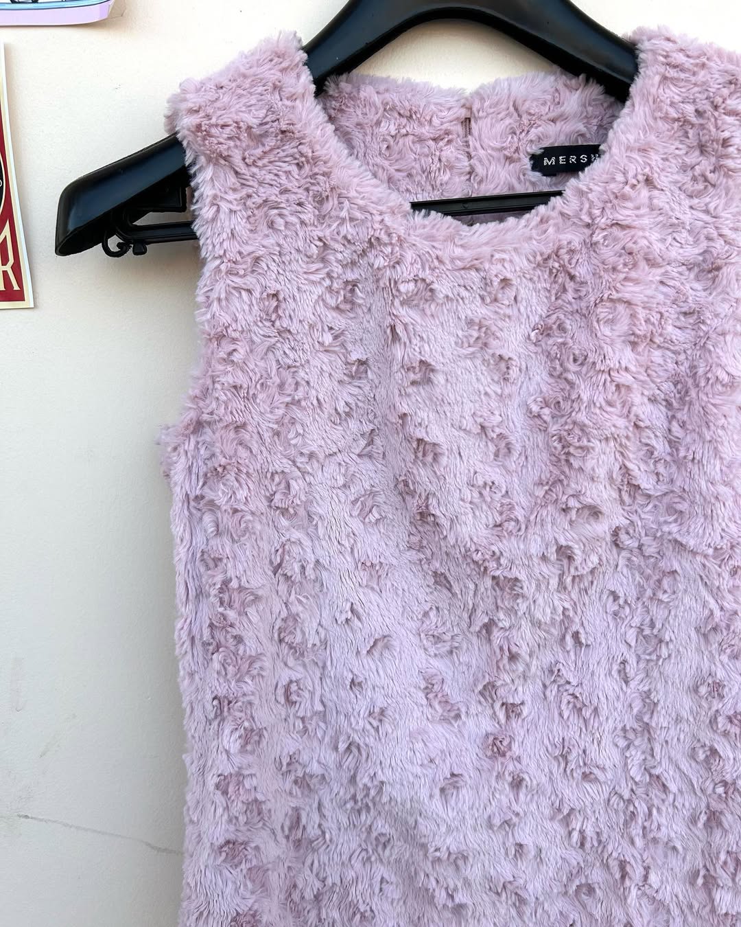 Pink Fur Dress