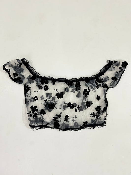 Mesh Floral Top
