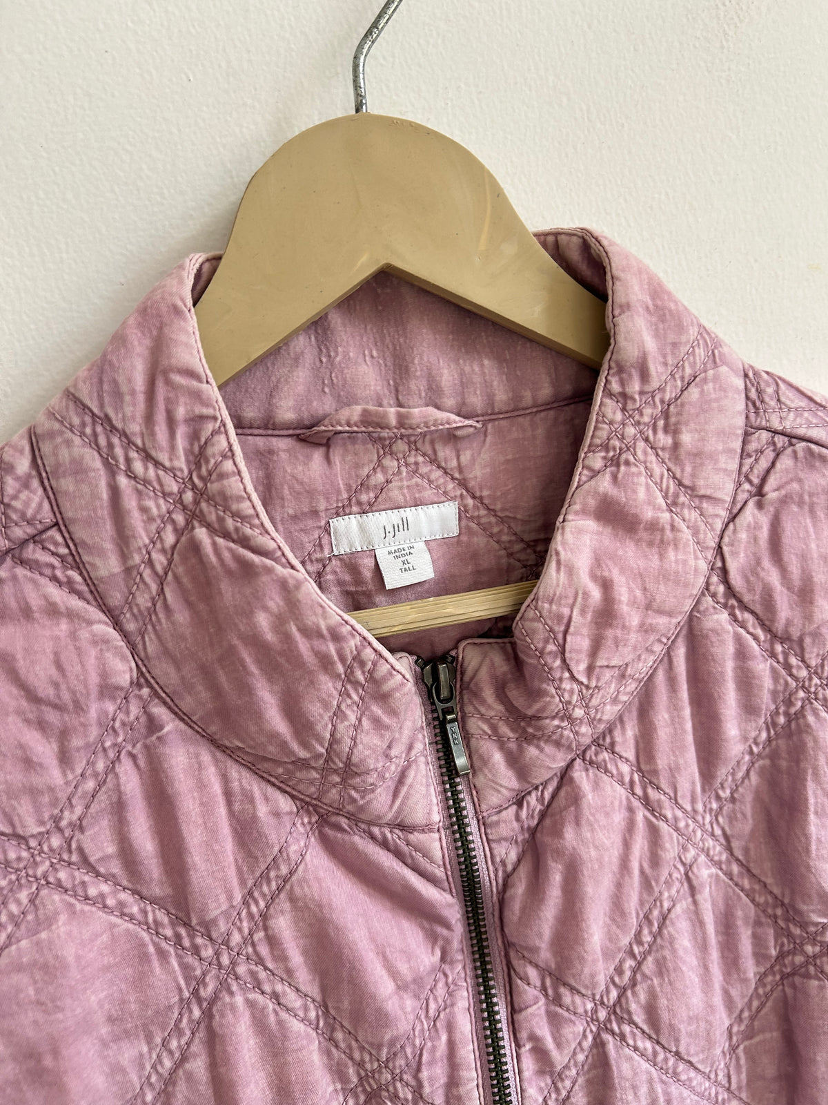 Mauve Quilted Jacket: 52”