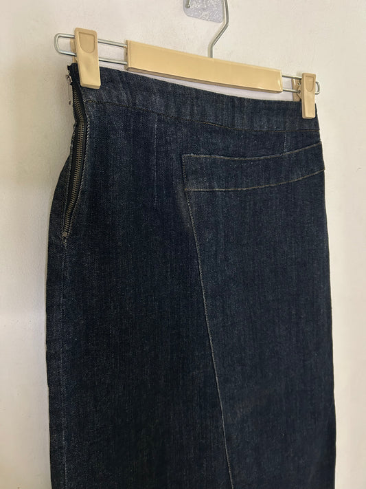 Black Denim Skirt