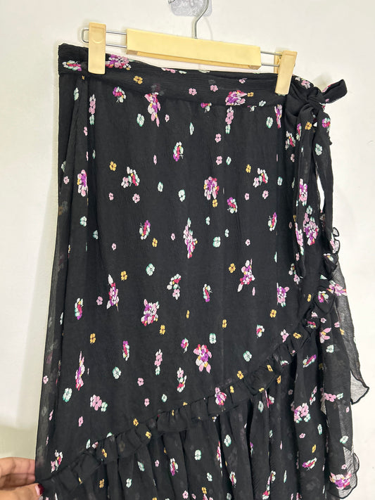 Wrap Ruffle Skirt