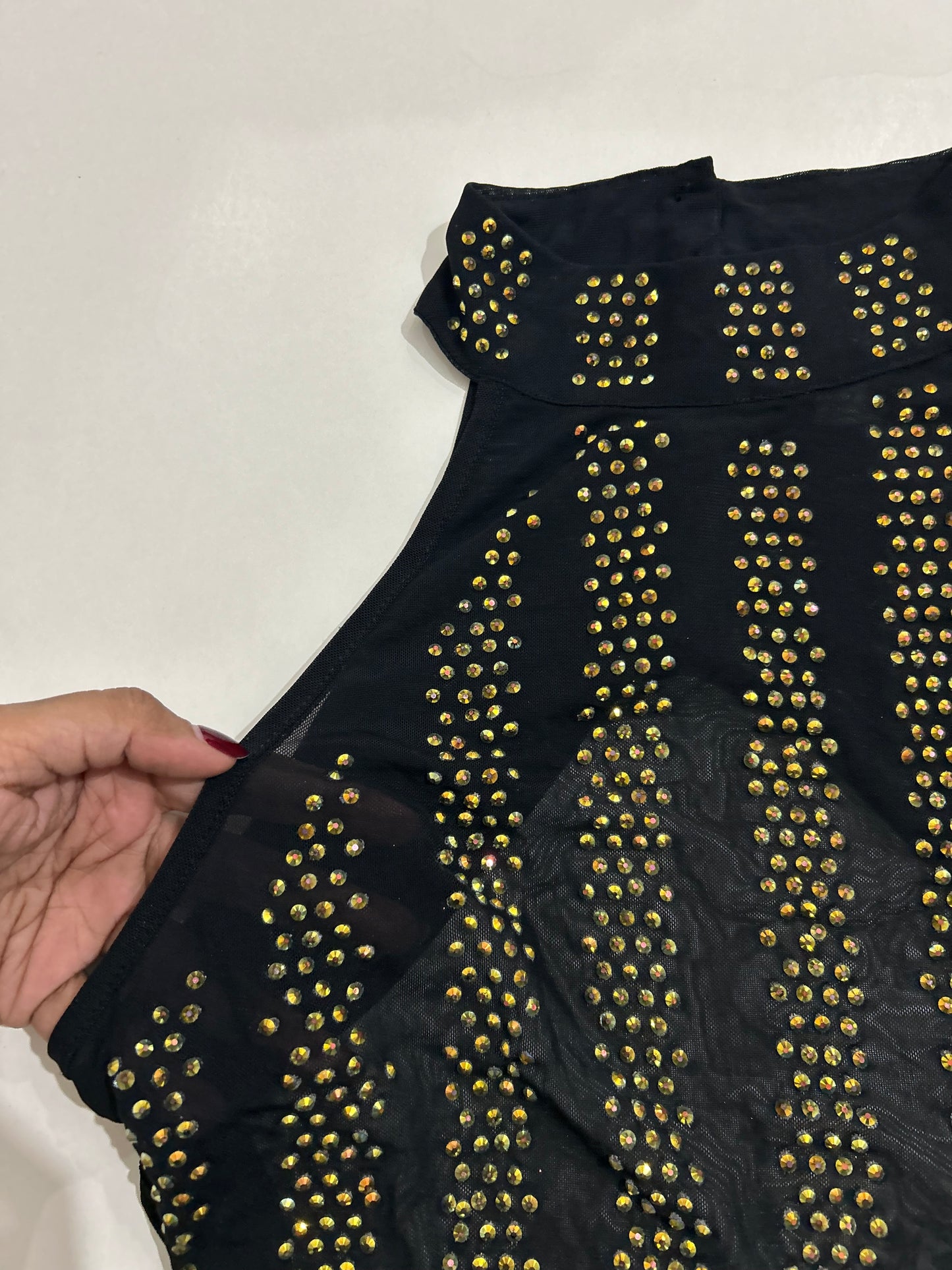 ASOS Rhinestone Backless Top