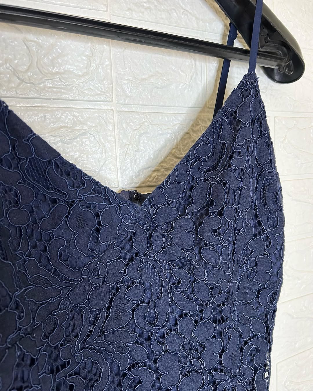 Mini Lace Blue Dress