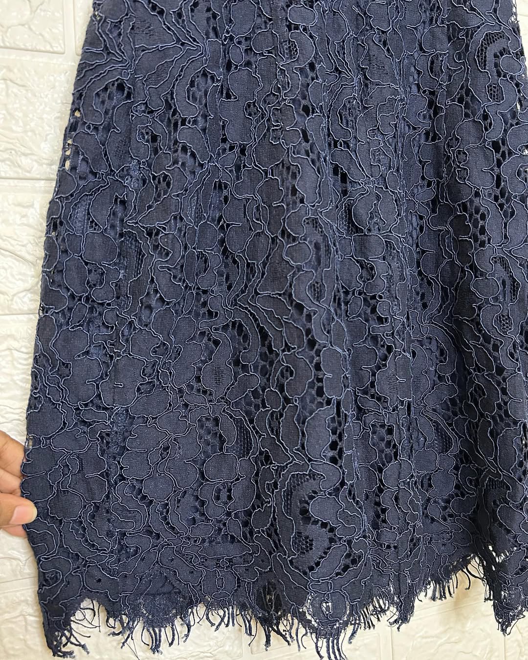 Mini Lace Blue Dress