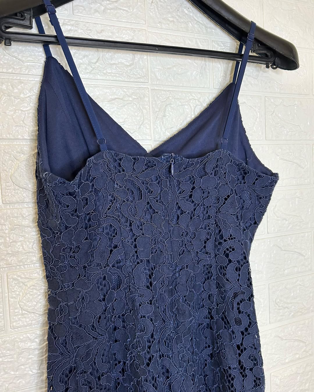 Mini Lace Blue Dress