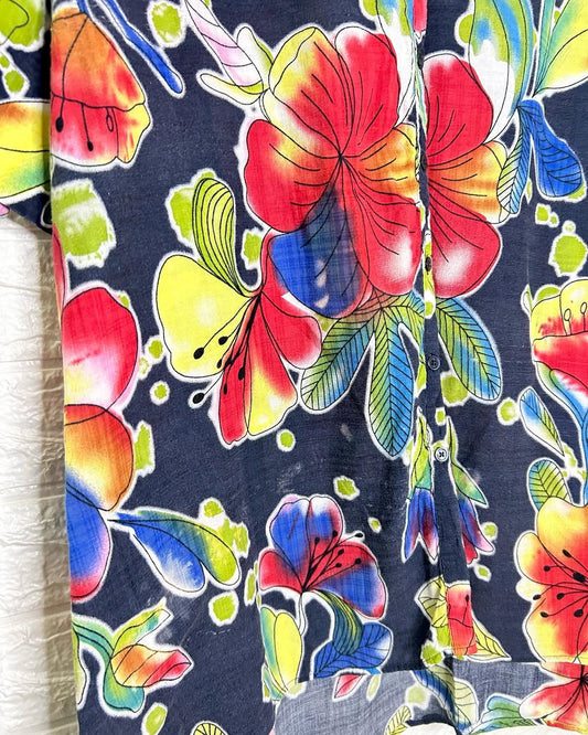 Cotton Multicolor Floral Shirt