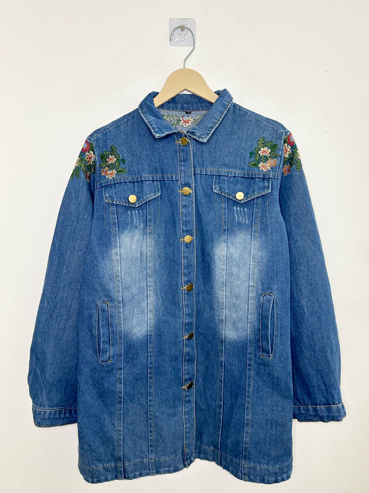 Shoulder Pattern Denim Shirt/ Jacket