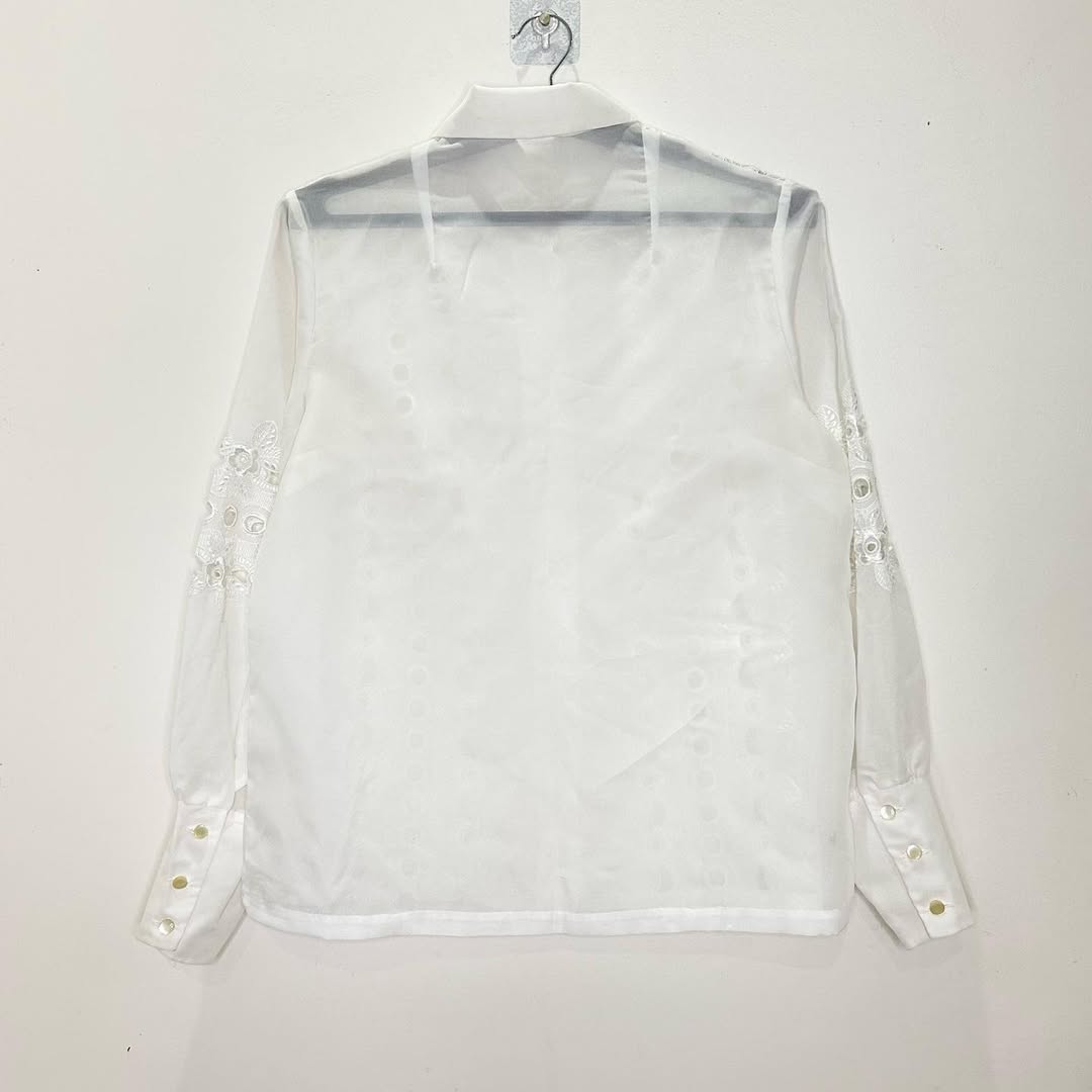 White Textured Shirt