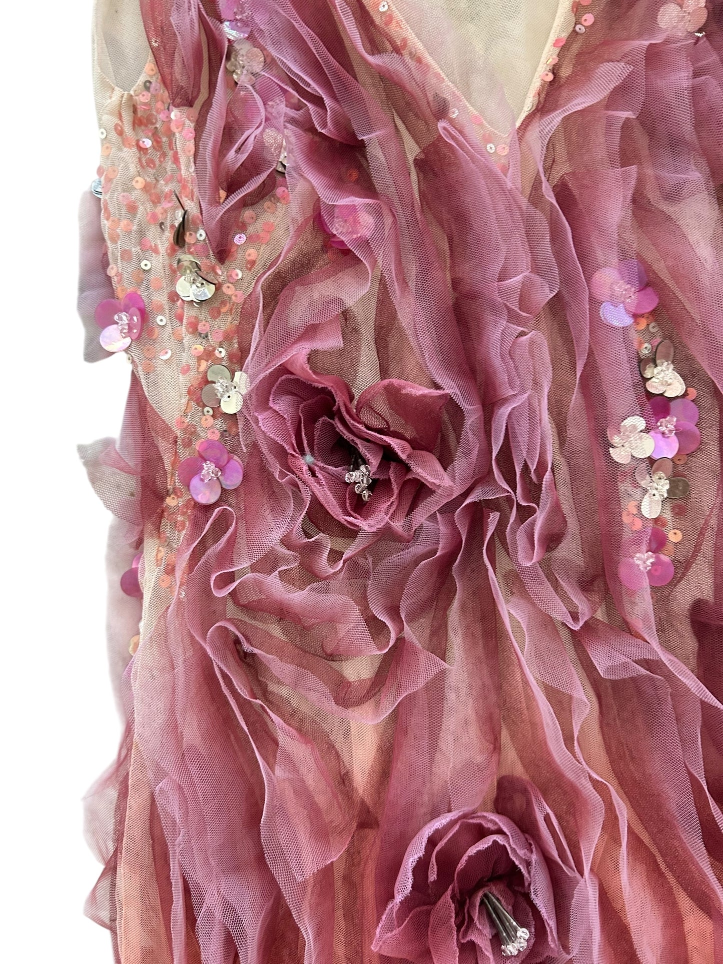 3D Rose Embellishments Dress