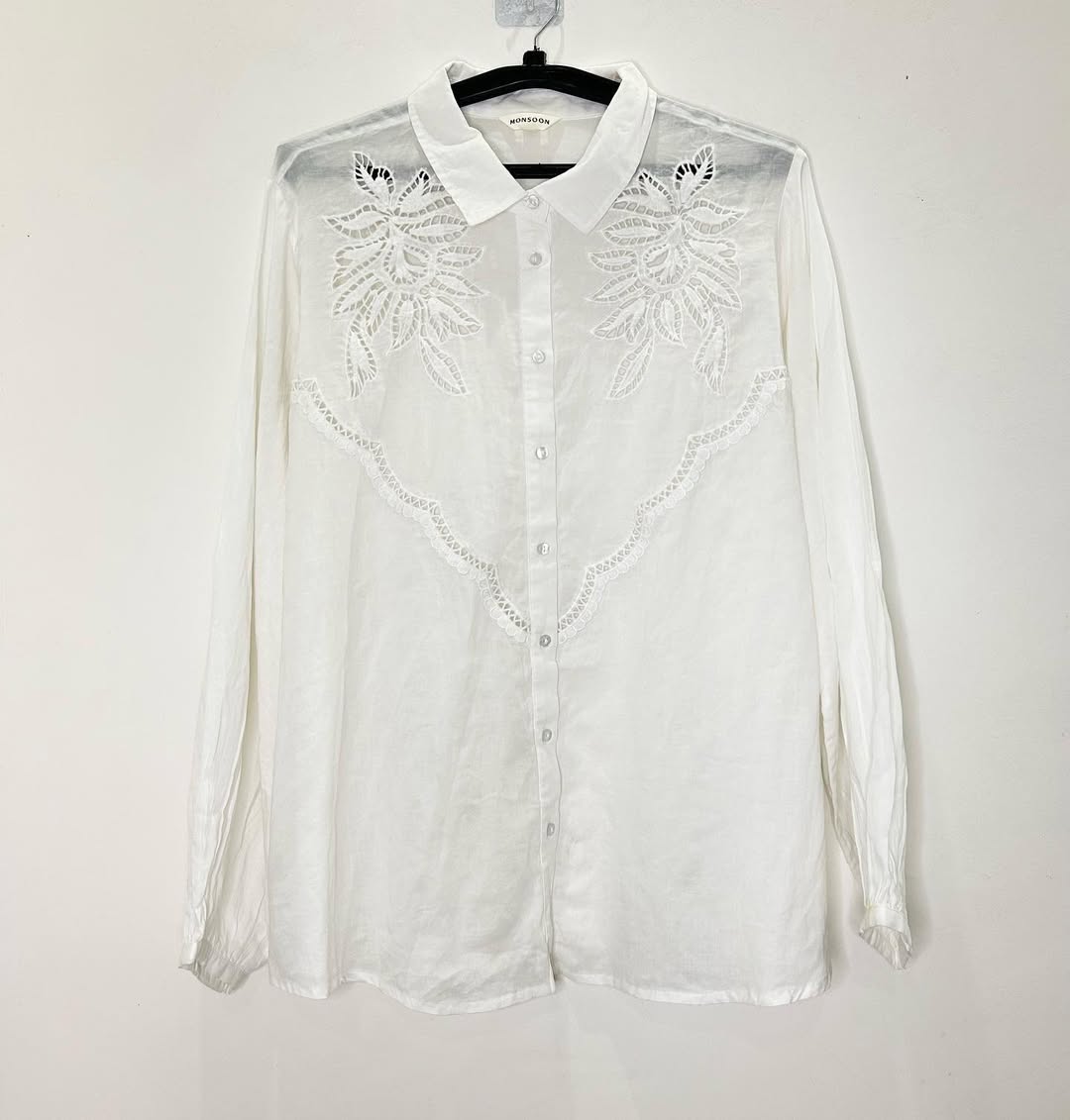 Cotton White Solid Shirt