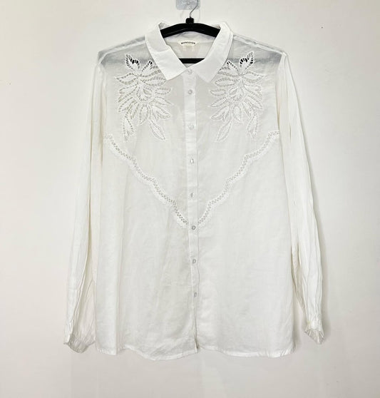 Cotton White Solid Shirt