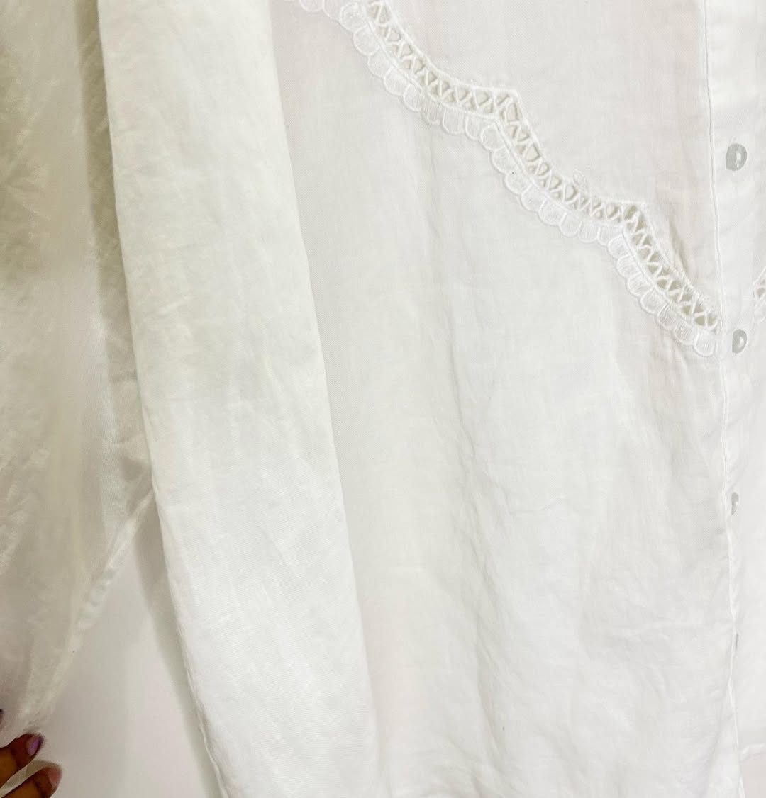 Cotton White Solid Shirt