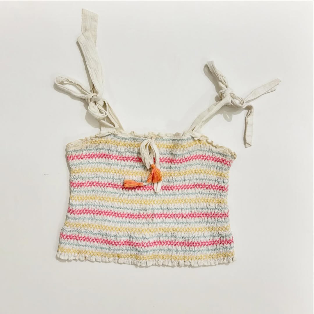 Crochet Multicolor Knot Top