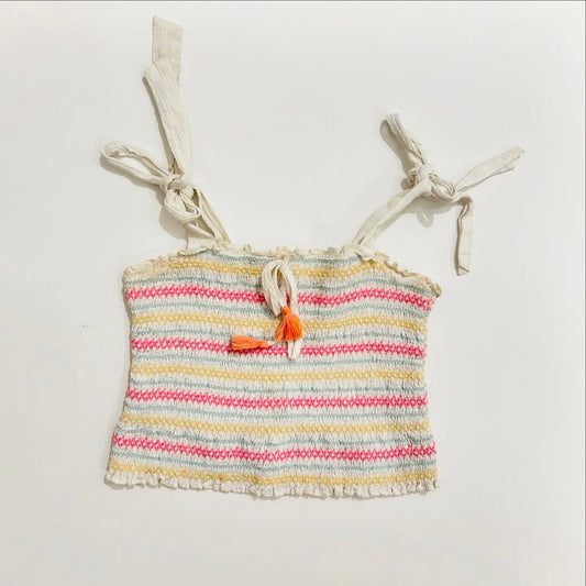 Crochet Multicolor Knot Top