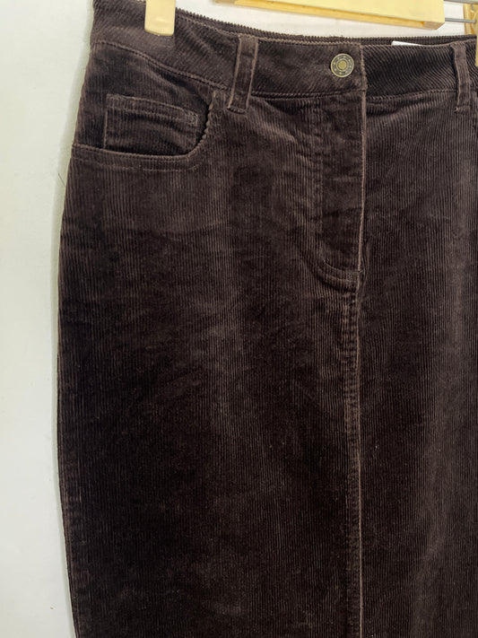 Corduroy Brown Skirt