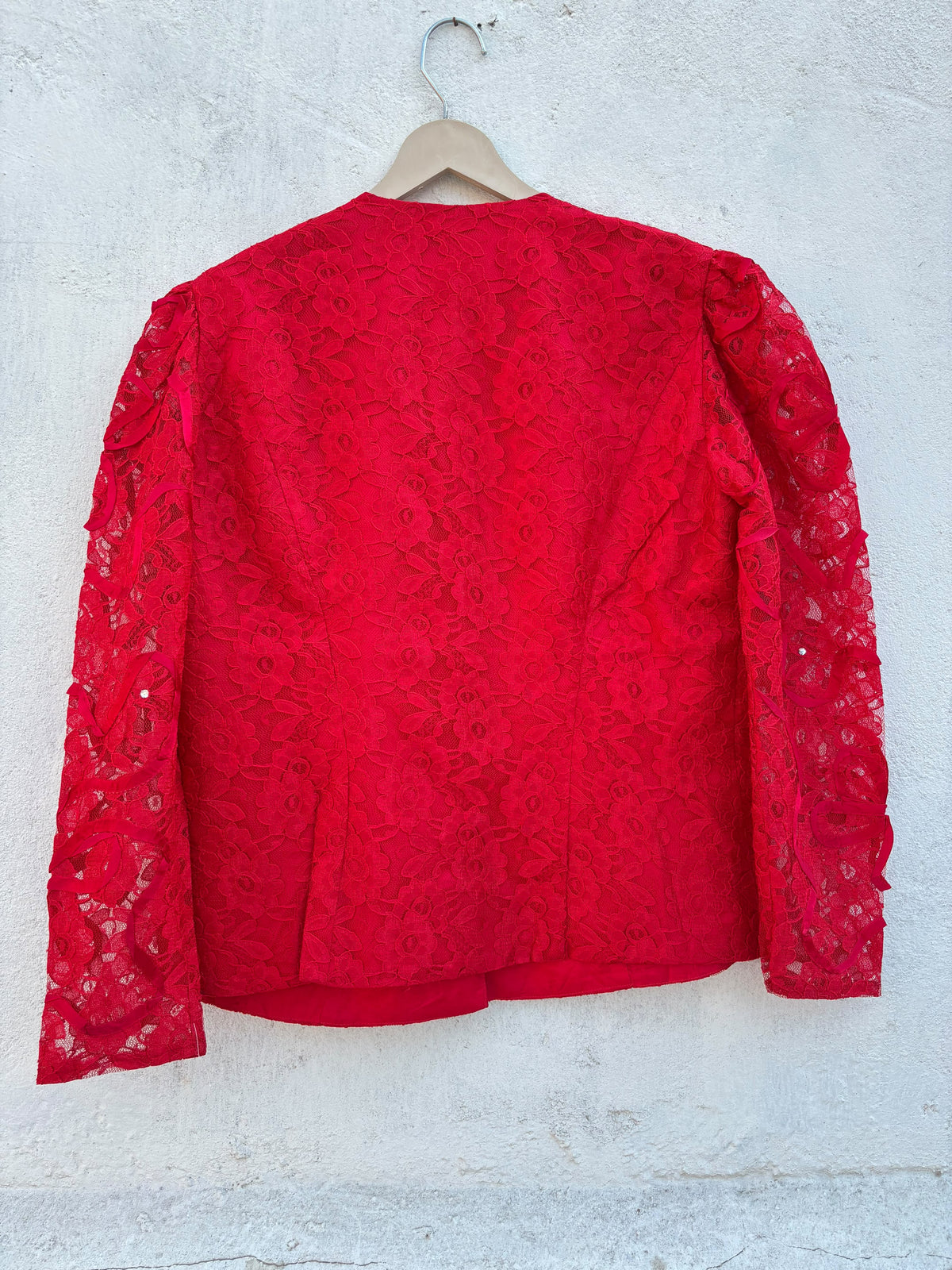 Red Lacy Blazer: 42”