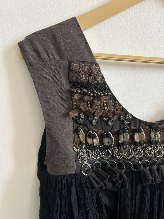 Black Draped Top