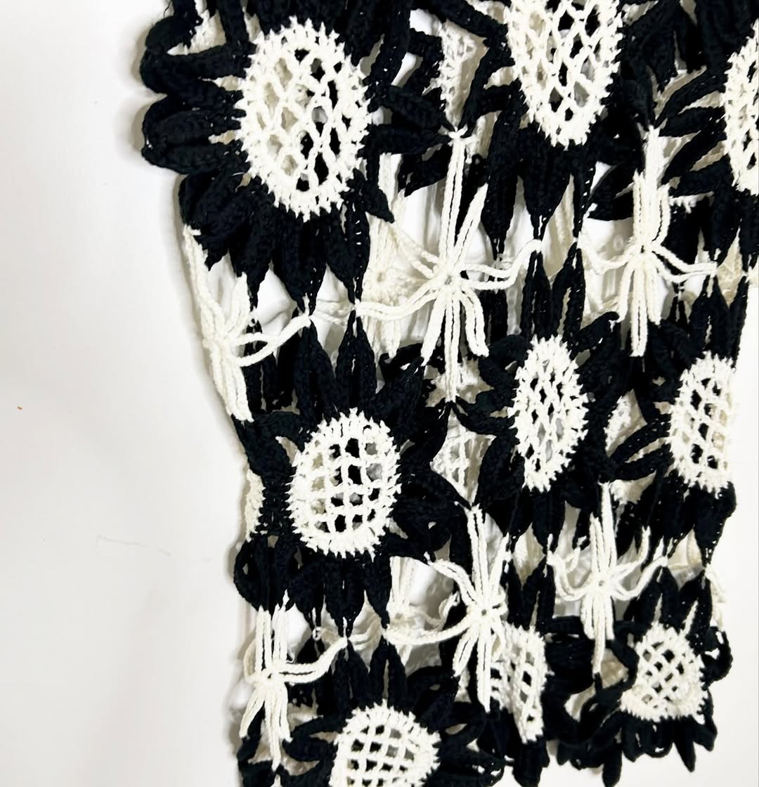 B&W Crochet Top