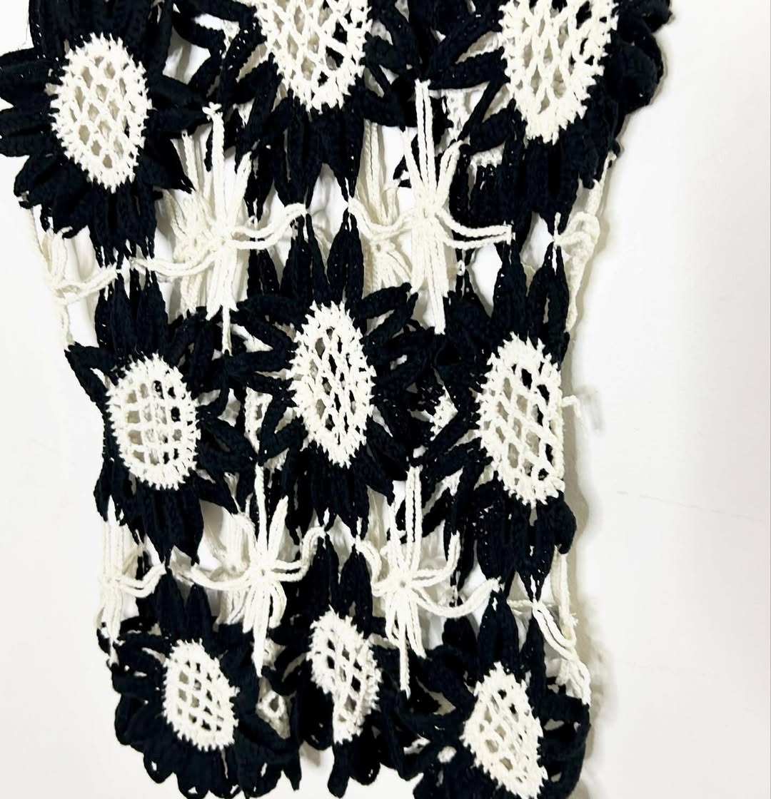 B&W Crochet Top