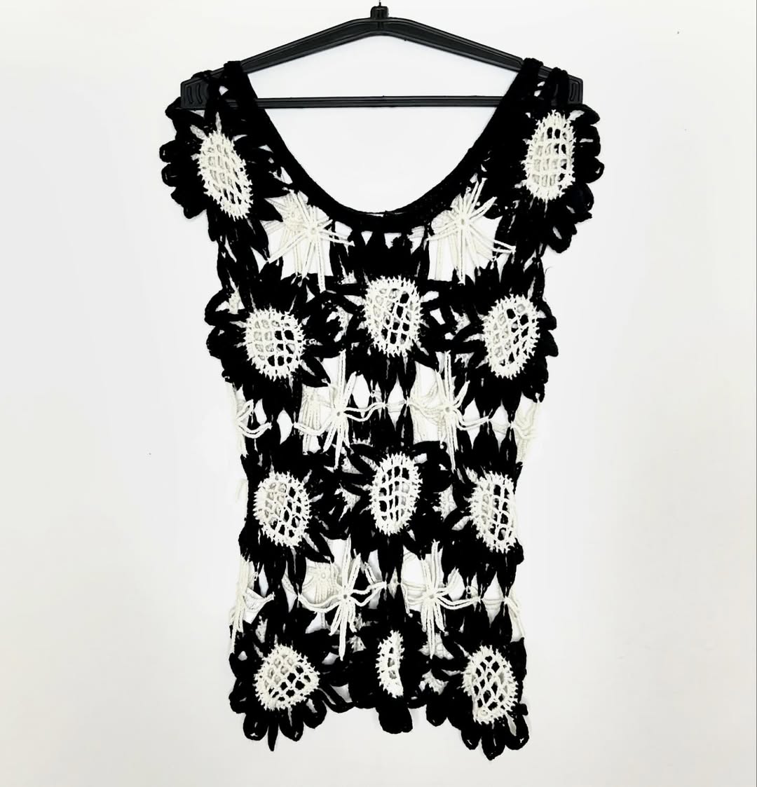B&W Crochet Top