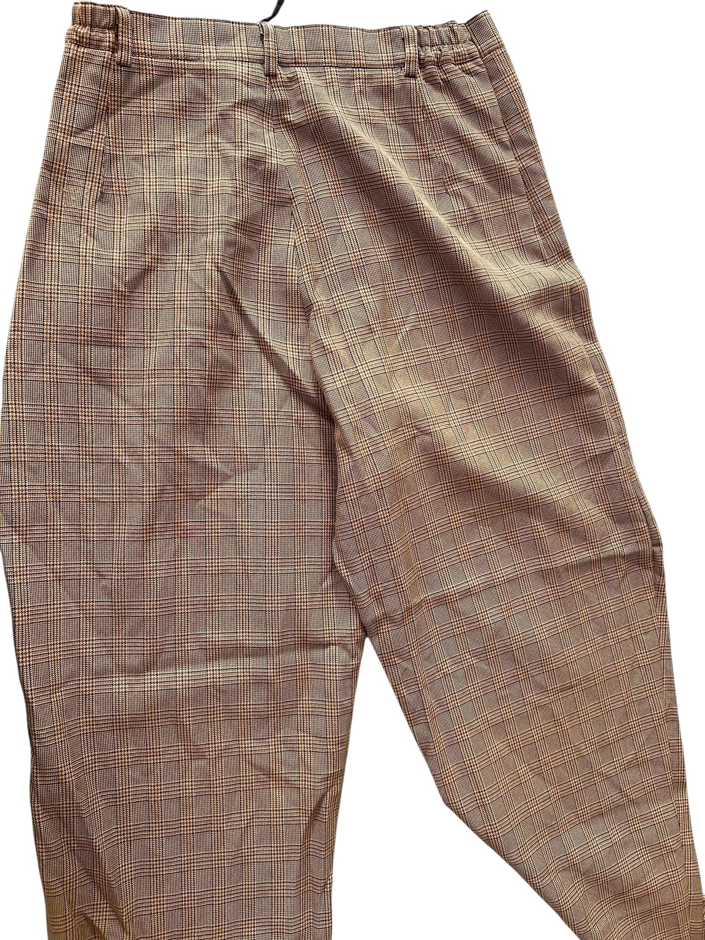 Brown Checked Pants