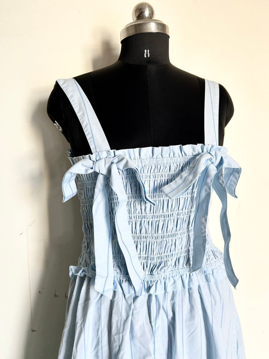 Front Knot Ruched Dress