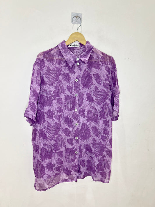 Purple Snake print Shirt