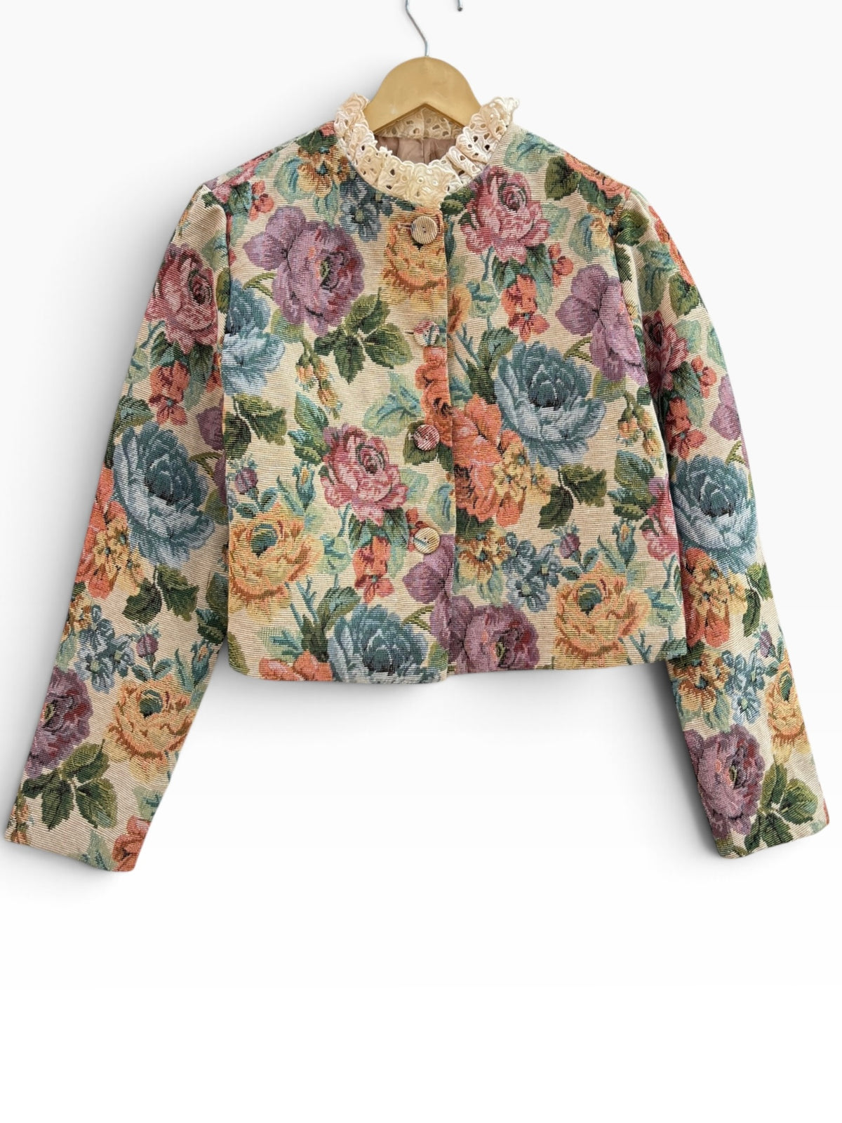 Vintage Floral Jacket: 36”