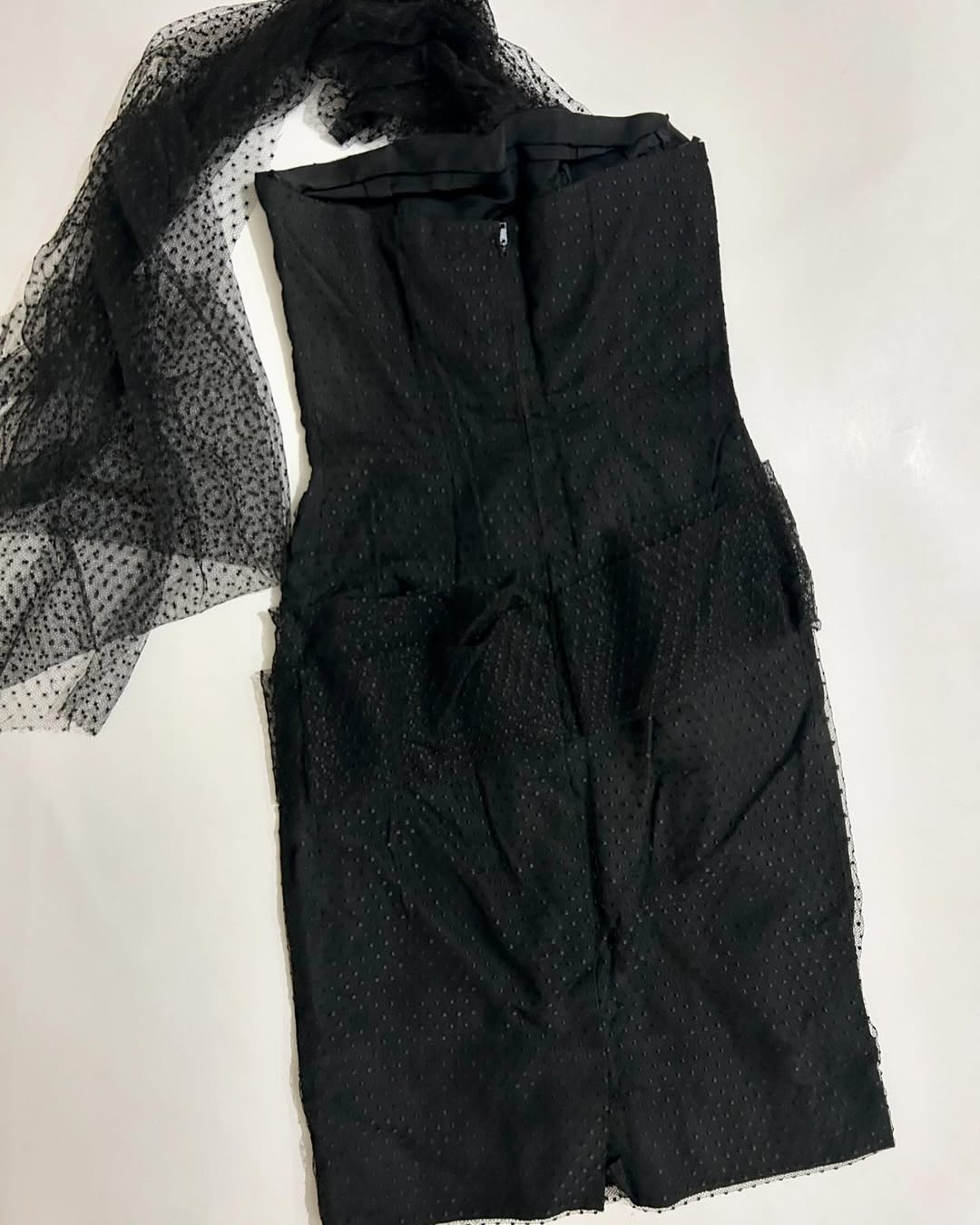 Strapless Scarf Dress