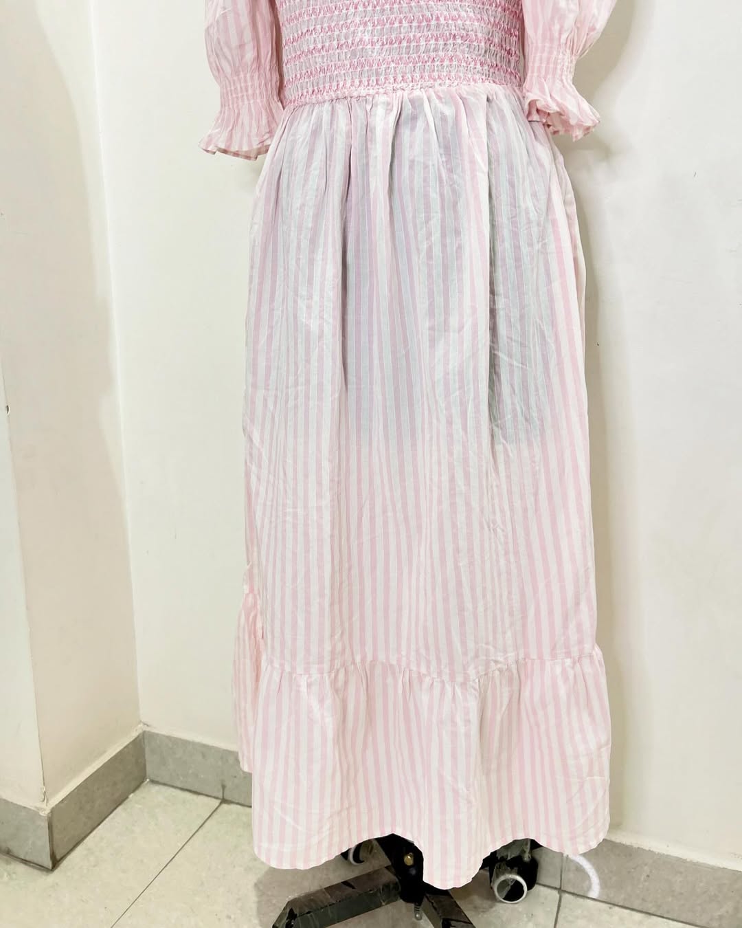Pink Ruched Dress