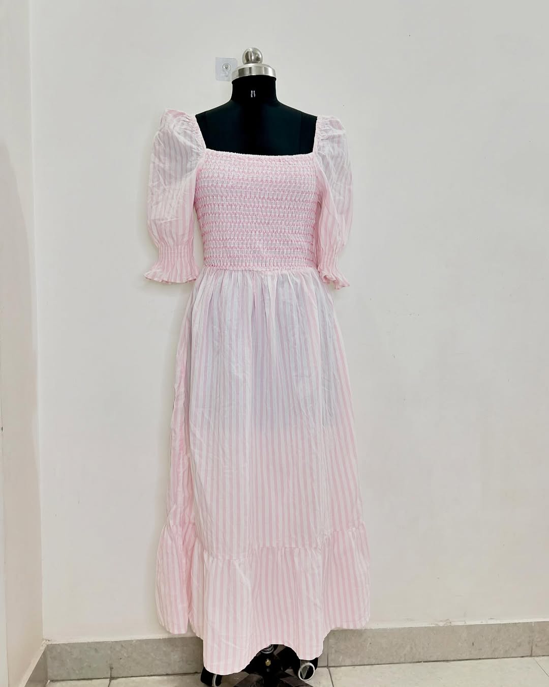 Pink Ruched Dress