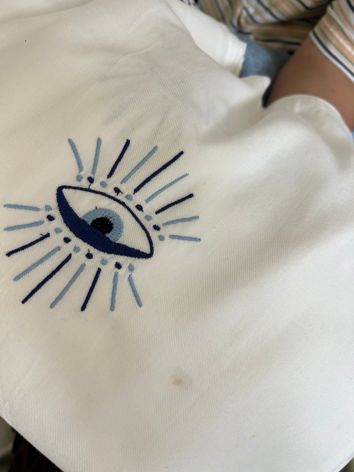 White Evil Eye Shrug: 60”