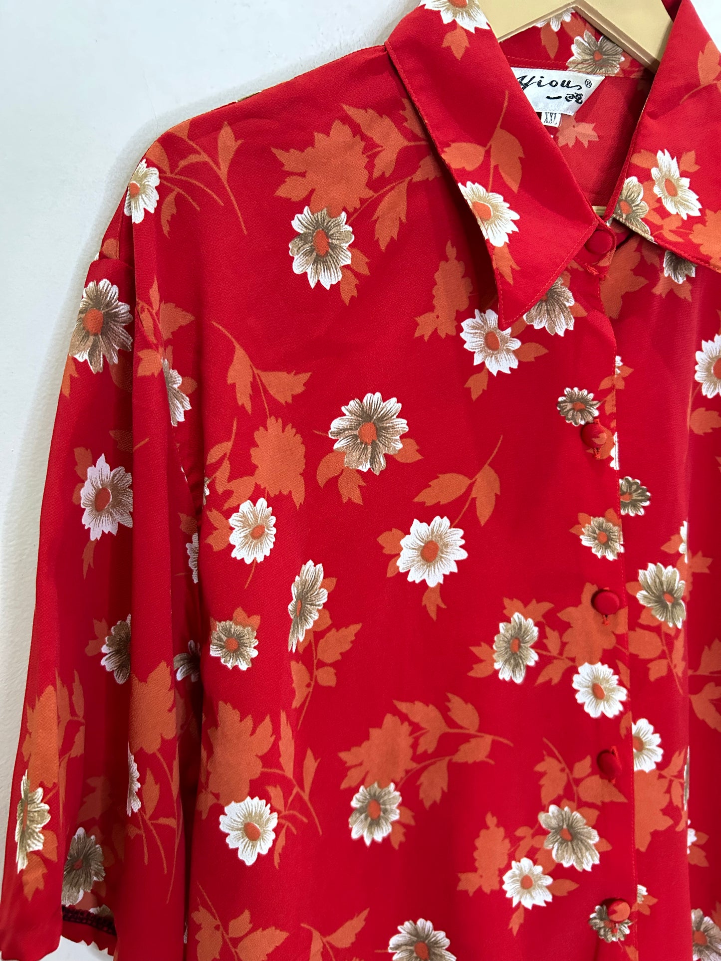 Red Floral Shirt