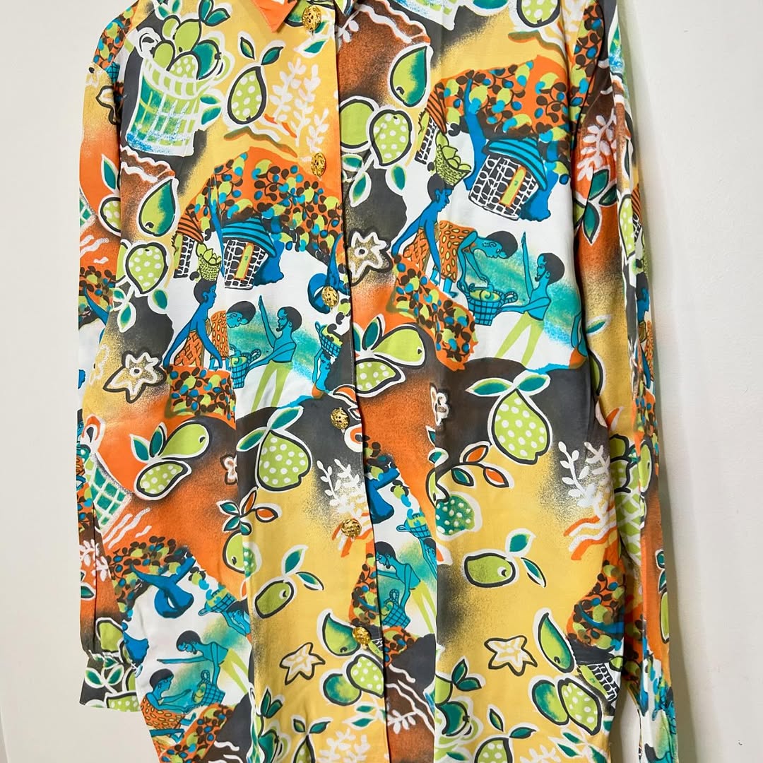 Lemon Picking Printed Shirt