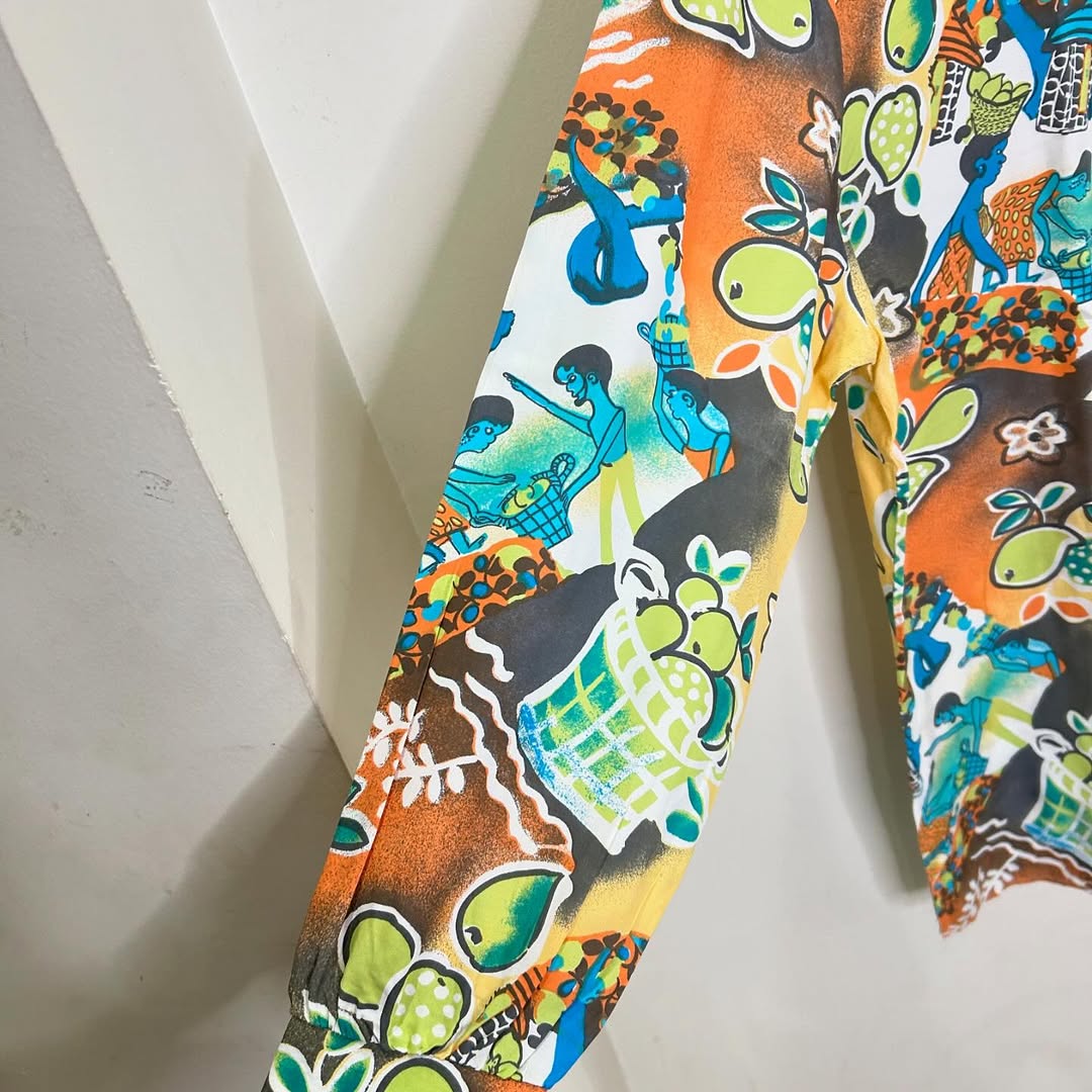 Lemon Picking Printed Shirt