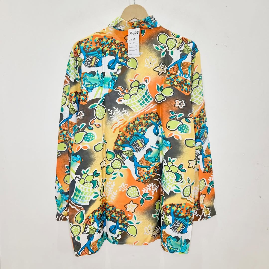 Lemon Picking Printed Shirt