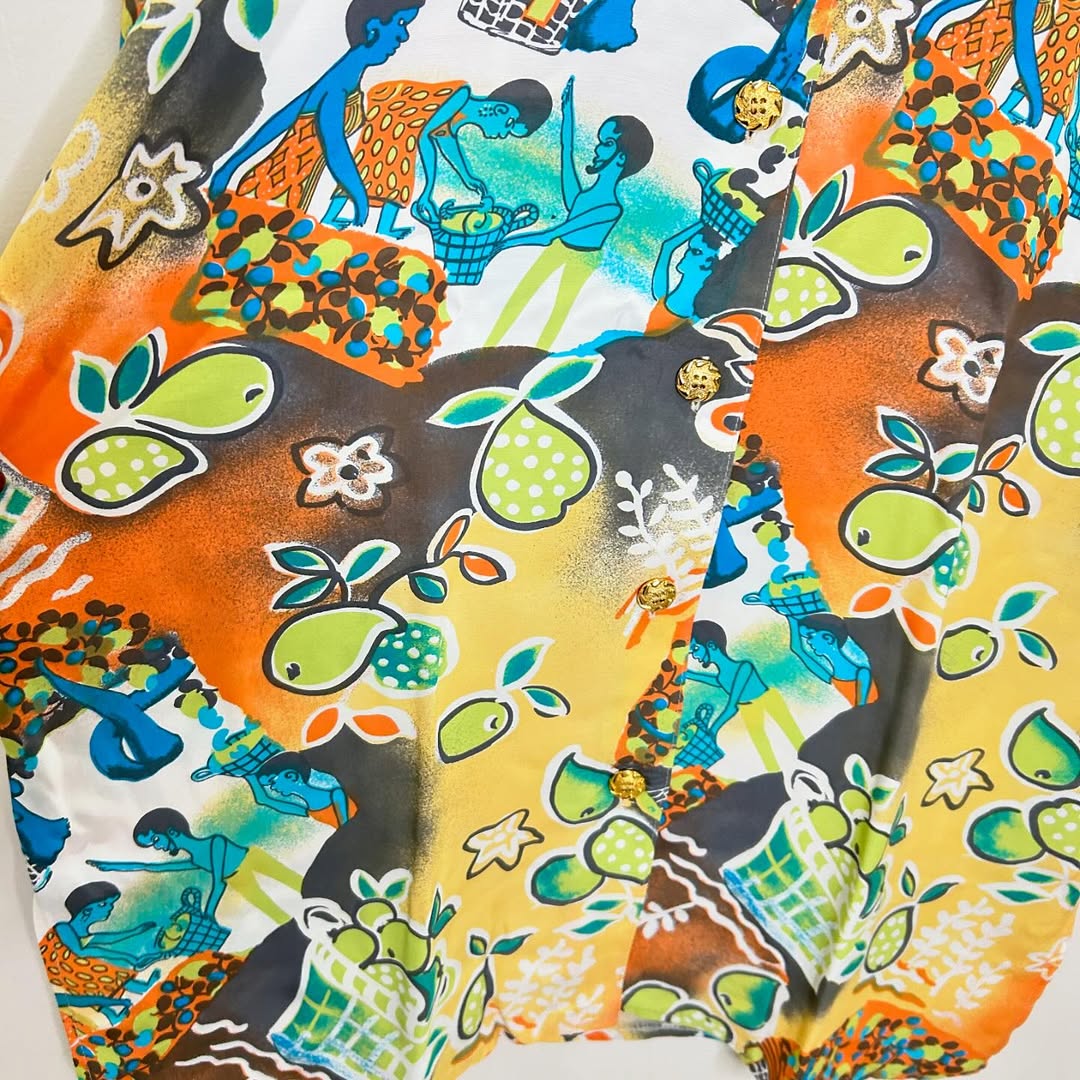 Lemon Picking Printed Shirt