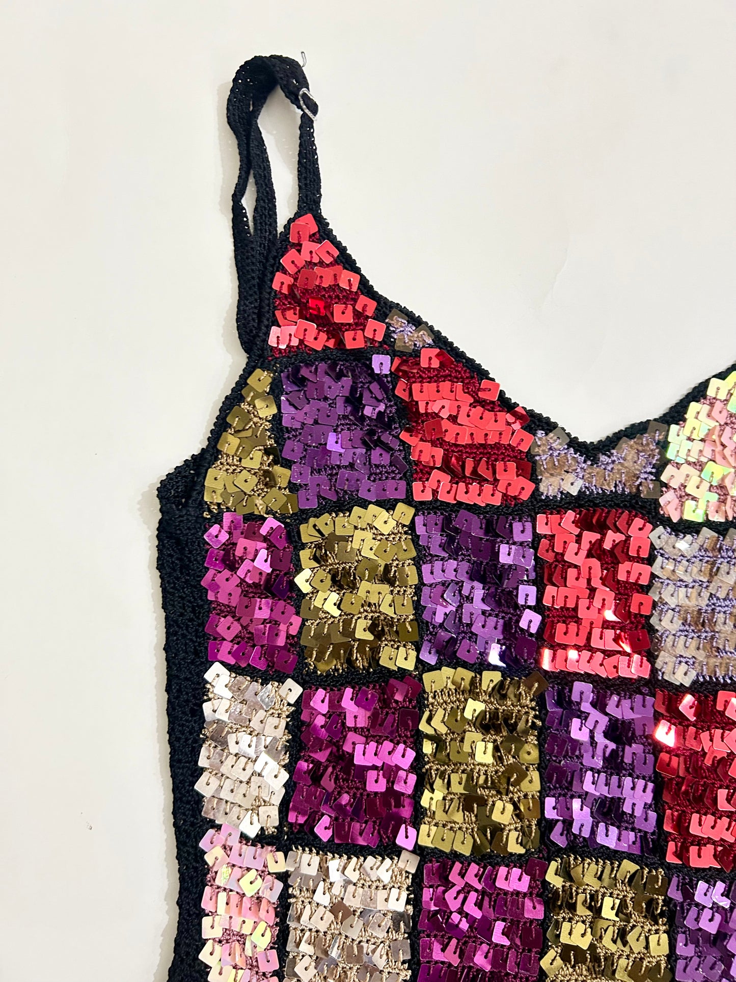 Multicolour Embellished Sequinned Top