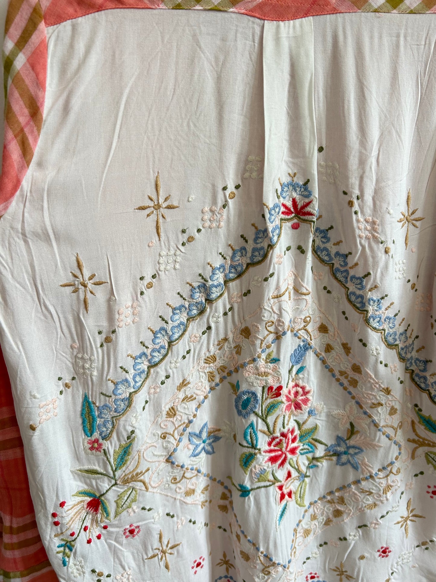 Back Embroidered Striped Shirt