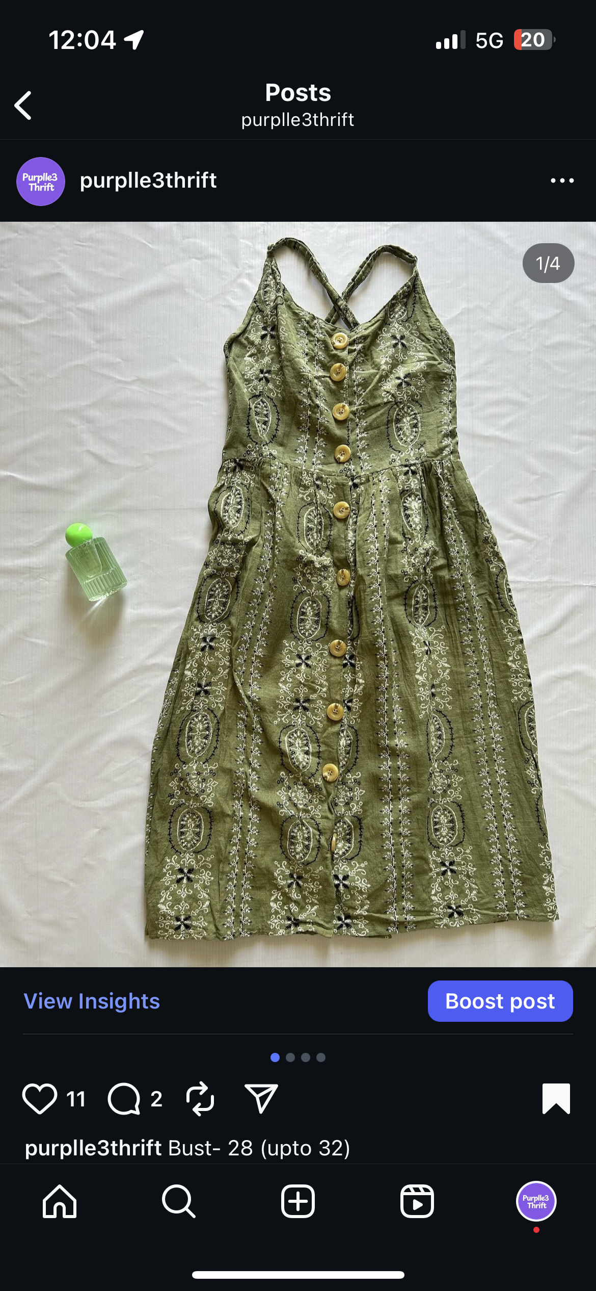 Cotton Embroidered Dress