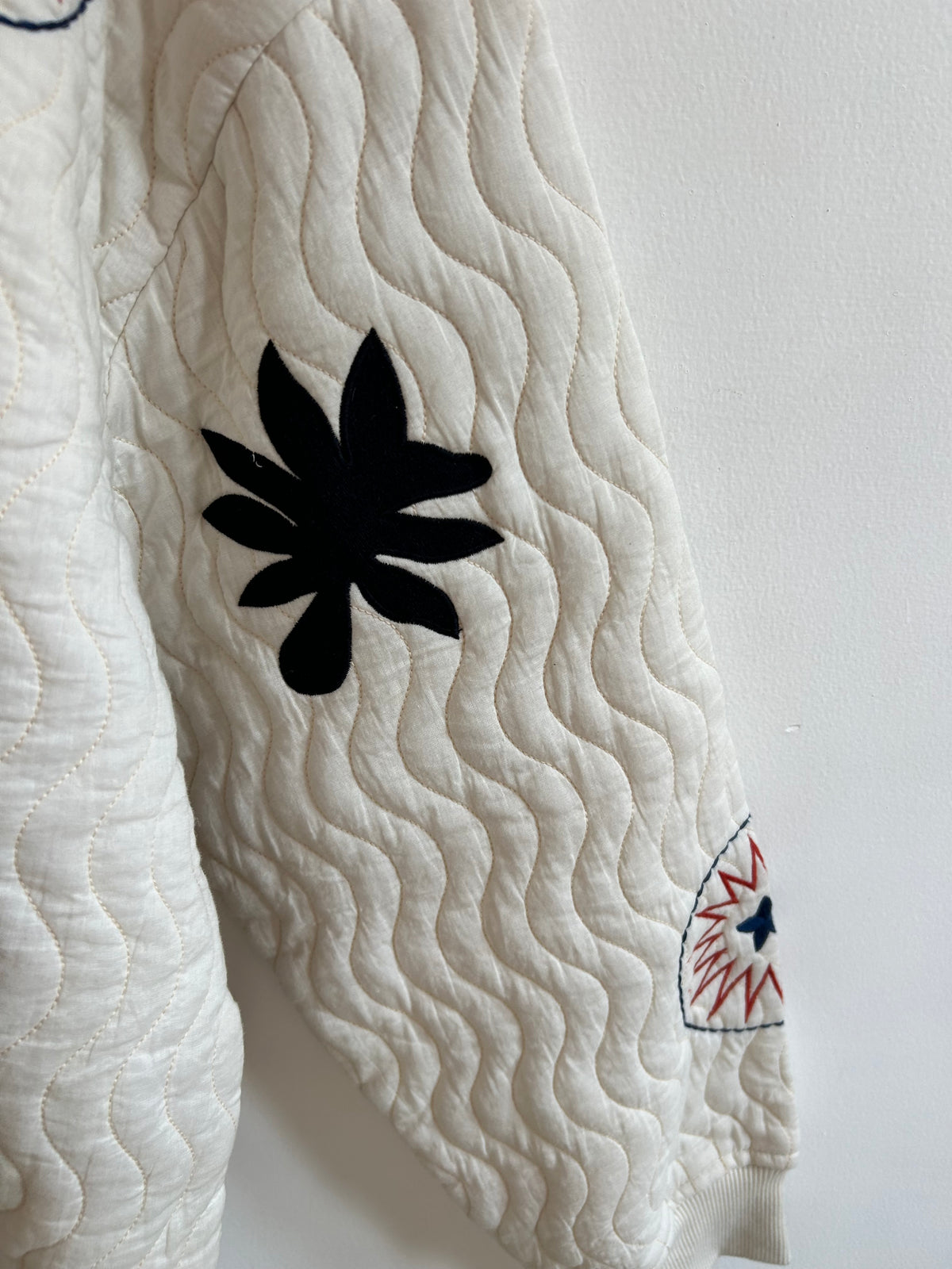Quilted Embroidery Sweatshirt: 46”