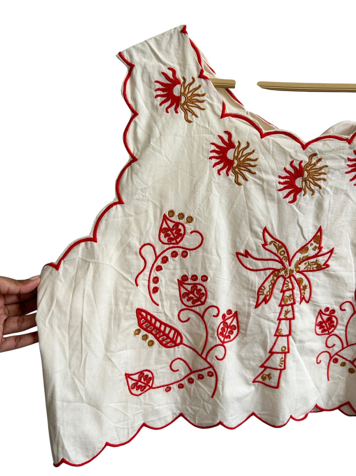 Embroidered Cotton Top