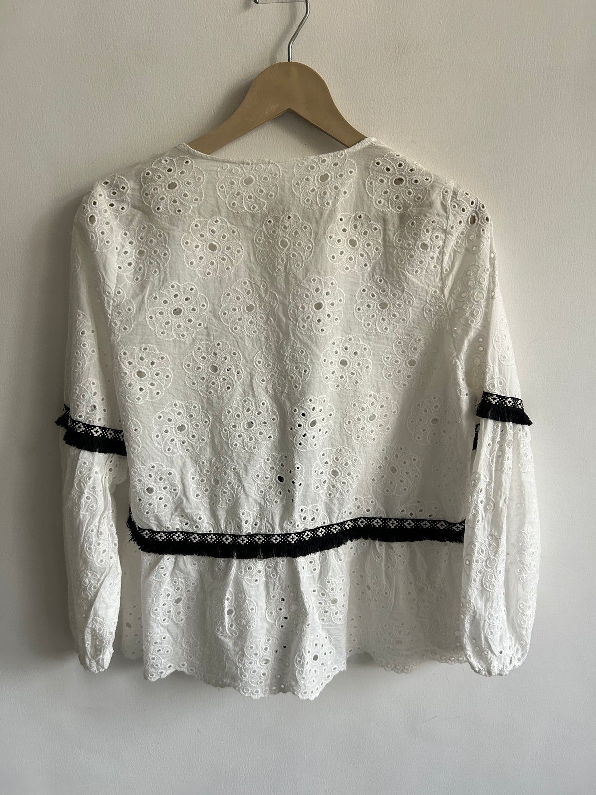 Cotton Fringe Shrug: 42”