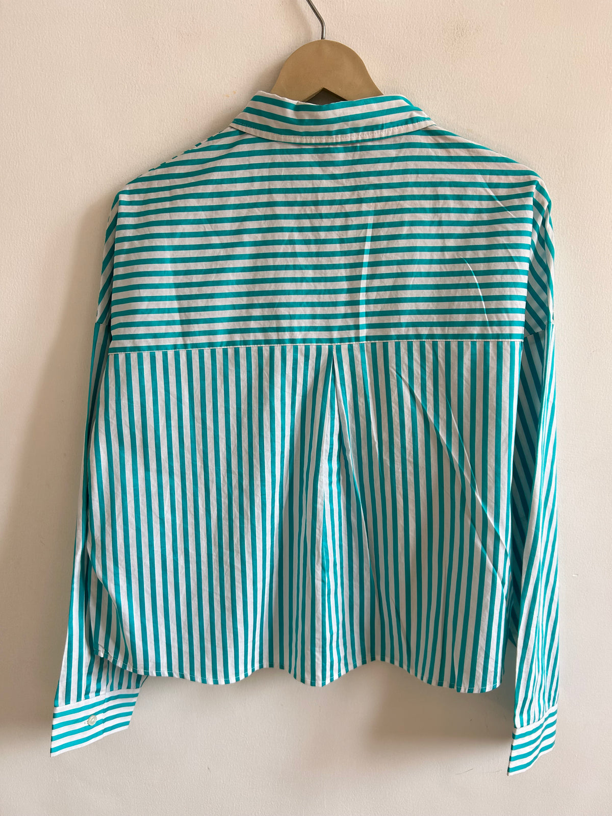 Striped Blue Shirt: 38”