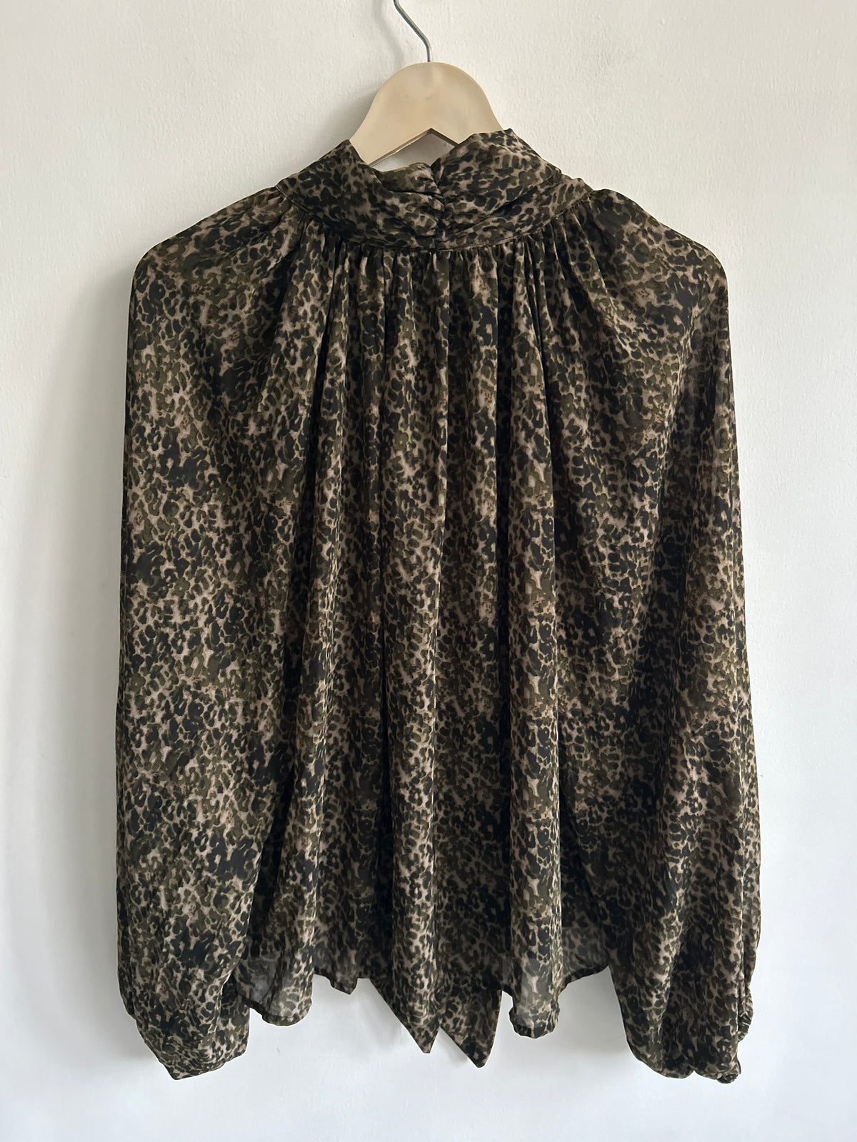 Leopard Scarf Top