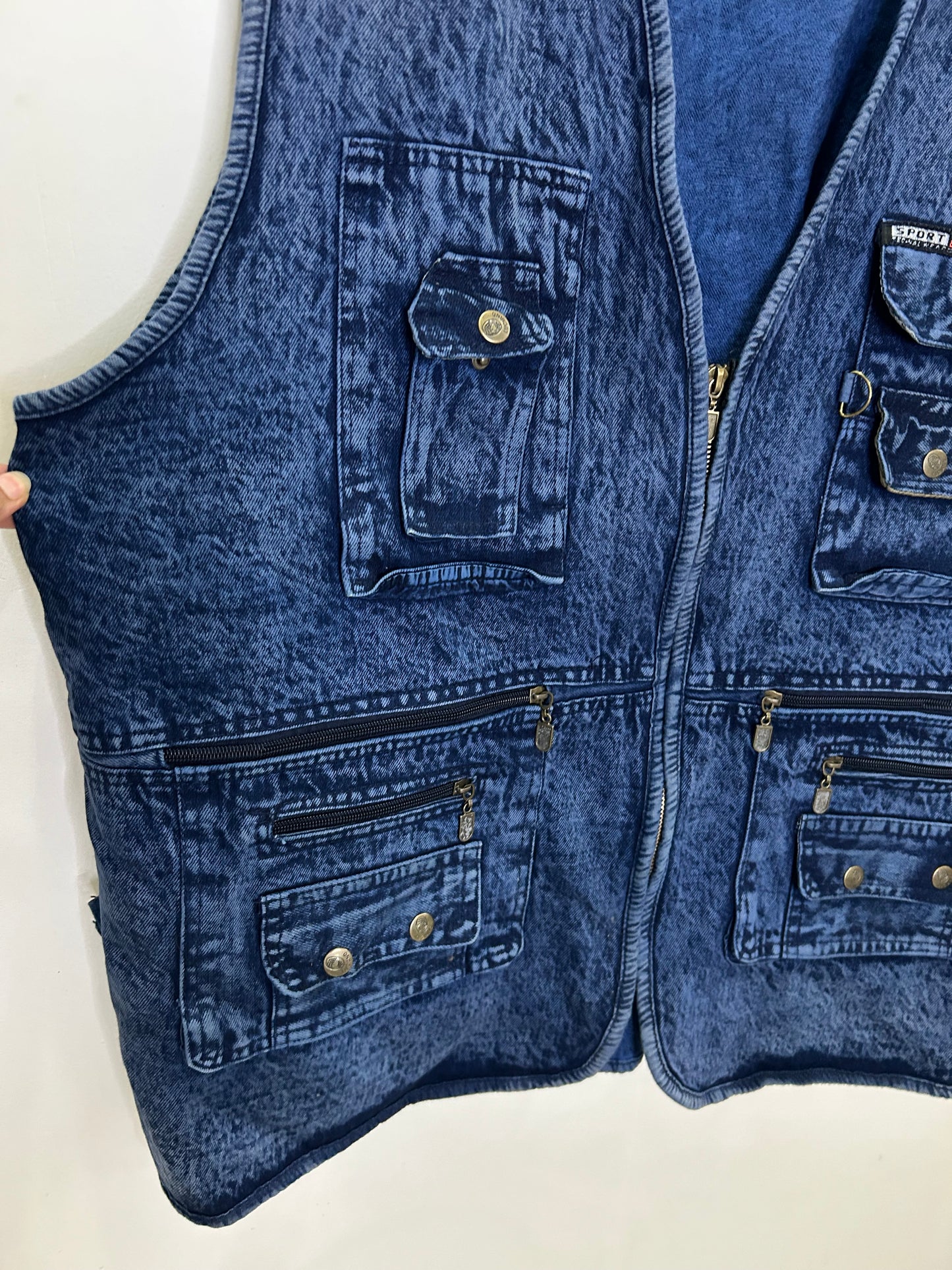 Denim Utility Vest