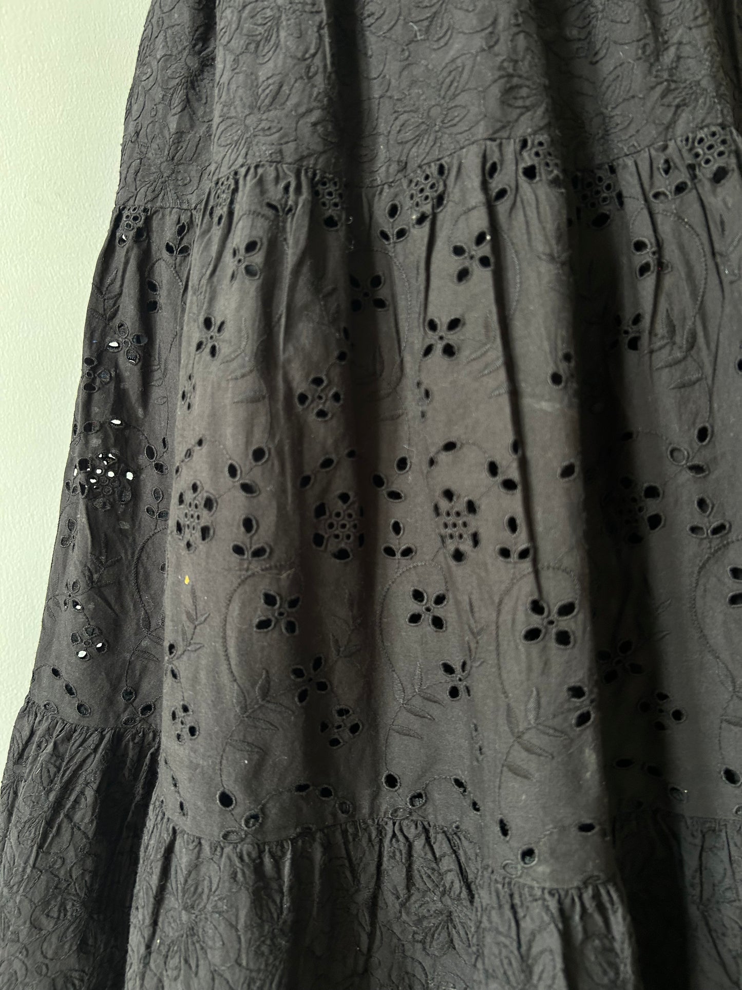 Cotton Fully Embroidered Black Dress